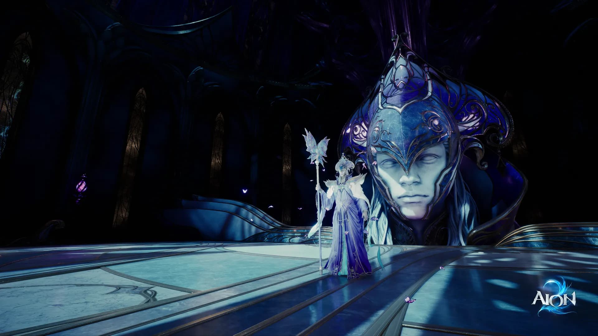 Un sanctuaire sombre et son gardien dans AION 2